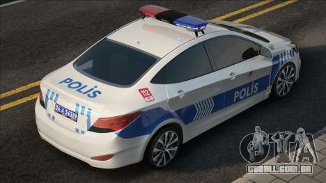 Hyundai Accent Azul Polis Ekip Araçı para GTA San Andreas