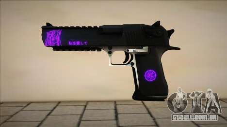 Purple and Black Deagle para GTA San Andreas