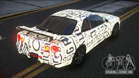 Nissan Skyline R34 PNZ S2 para GTA 4