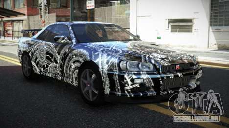 Nissan Skyline R34 PNZ S4 para GTA 4