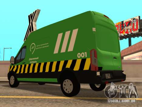 Centro de Gerenciamento de Tráfego Ford Transit  para GTA San Andreas