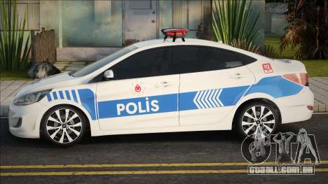 Hyundai Accent Azul Polis Ekip Araçı para GTA San Andreas