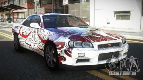 Nissan Skyline R34 PNZ S13 para GTA 4