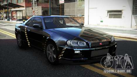 Nissan Skyline R34 PNZ S14 para GTA 4