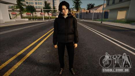 Menina na pele da jaqueta para GTA San Andreas