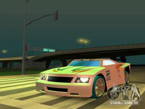 Linha de baixo de: Hot Wheels Acceleracers para GTA San Andreas