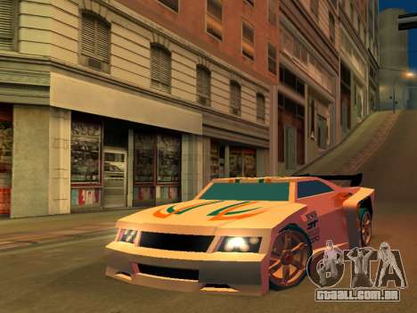 Linha de baixo de: Hot Wheels Acceleracers para GTA San Andreas