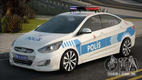 Hyundai Accent Azul Polis Ekip Araçı para GTA San Andreas