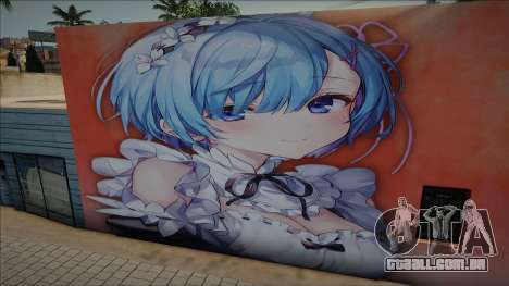 Mural Rem Rezero para GTA San Andreas