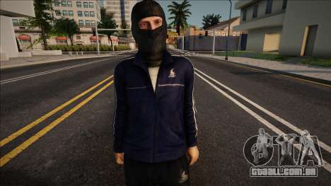 Ladrão em uma balaclava para GTA San Andreas