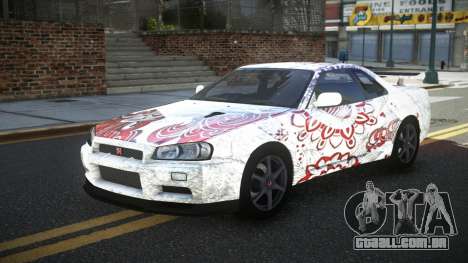 Nissan Skyline R34 PNZ S13 para GTA 4