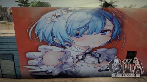 Mural Rem Rezero para GTA San Andreas