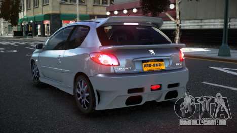 Peugeot 206 SHR para GTA 4