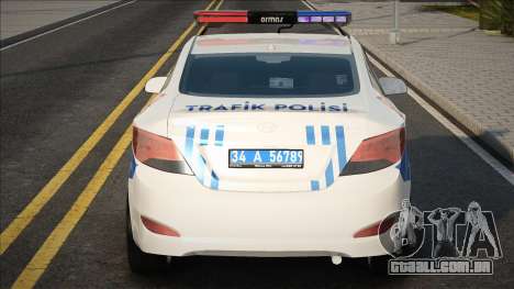 Hyundai Accent Blue Trafik Polis para GTA San Andreas