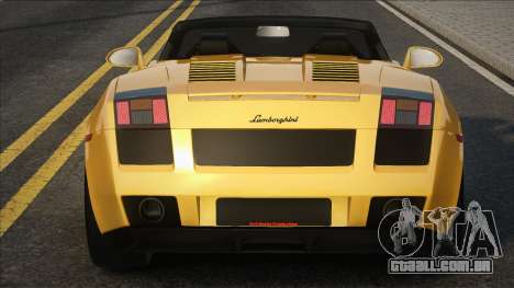 Lamborghini Gallardo Cabrio para GTA San Andreas