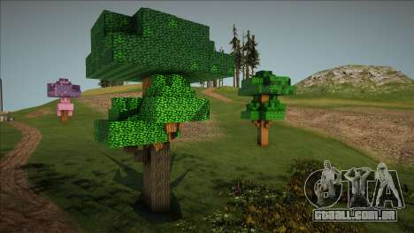 Minecraft Trees Mod para GTA San Andreas