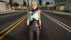 Jett Valorant para GTA San Andreas