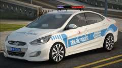 Hyundai Accent Blue Trafik Polis para GTA San Andreas