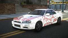 Nissan Skyline R34 PNZ S13 para GTA 4