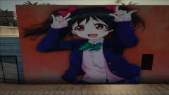 Mural Nico Yazawa para GTA San Andreas