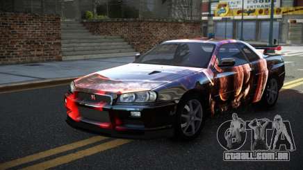 Nissan Skyline R34 PNZ S5 para GTA 4