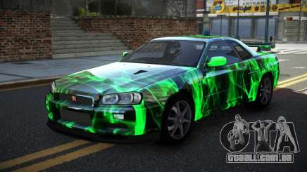 Nissan Skyline R34 PNZ S3 para GTA 4