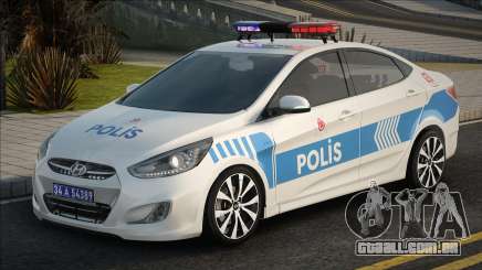 Hyundai Accent Azul Polis Ekip Araçı para GTA San Andreas