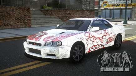 Nissan Skyline R34 PNZ S13 para GTA 4