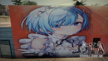 Mural Rem Rezero para GTA San Andreas