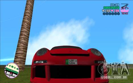 RUF CTR3 ( Placa paquistanesa ) para GTA Vice City