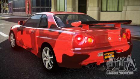 Nissan Skyline R34 GT-R NF-E S4 para GTA 4