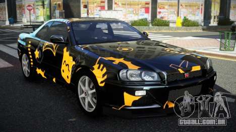 Nissan Skyline R34 GT-R NF-E S10 para GTA 4