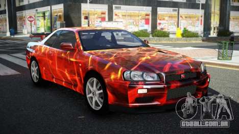 Nissan Skyline R34 GT-R NF-E S2 para GTA 4