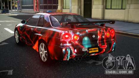 Nissan Skyline R34 GT-R NF-E S6 para GTA 4