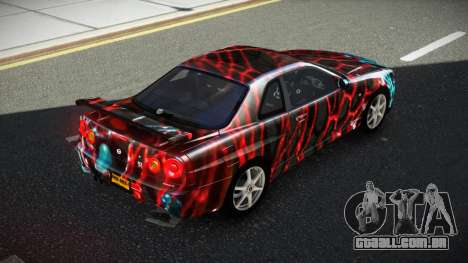 Nissan Skyline R34 GT-R NF-E S6 para GTA 4