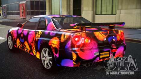 Nissan Skyline R34 GT-R NF-E S13 para GTA 4