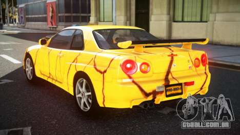 Nissan Skyline R34 GT-R NF-E S8 para GTA 4