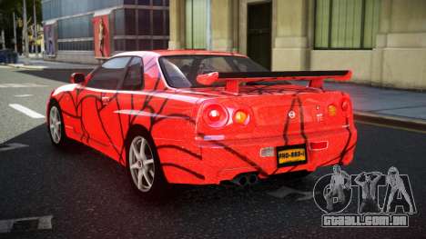 Nissan Skyline R34 GT-R NF-E S5 para GTA 4