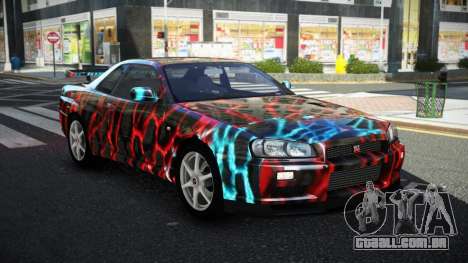 Nissan Skyline R34 GT-R NF-E S6 para GTA 4