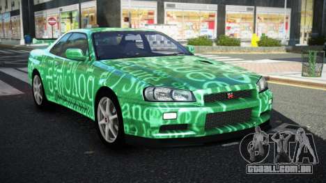 Nissan Skyline R34 GT-R NF-E S1 para GTA 4