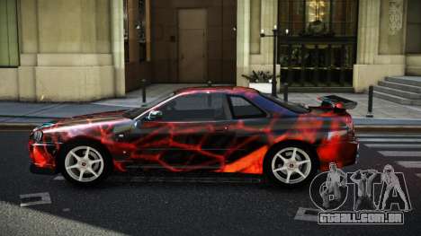 Nissan Skyline R34 GT-R NF-E S6 para GTA 4