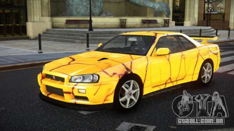 Nissan Skyline R34 GT-R NF-E S8 para GTA 4