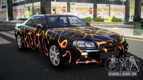 Nissan Skyline R34 GT-R NF-E S9 para GTA 4