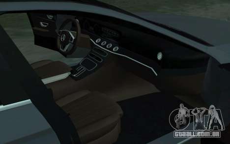 Mercedes-Benz E350s 2018 para GTA San Andreas