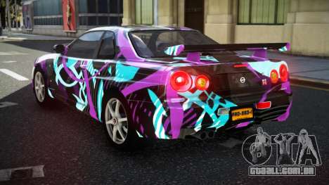 Nissan Skyline R34 GT-R NF-E S11 para GTA 4