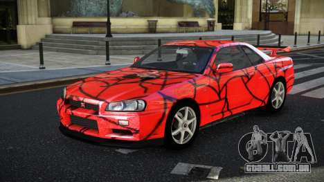 Nissan Skyline R34 GT-R NF-E S5 para GTA 4