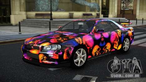 Nissan Skyline R34 GT-R NF-E S13 para GTA 4