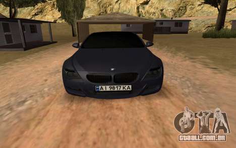 BMW M6 Coupé 2006 para GTA San Andreas