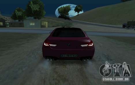 BMW M6 cupê 2014 para GTA San Andreas