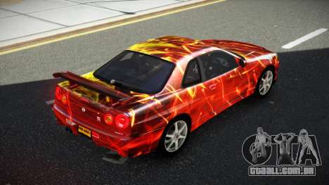 Nissan Skyline R34 GT-R NF-E S2 para GTA 4